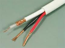 кабель Белый RG59 MICRO+2х0,75